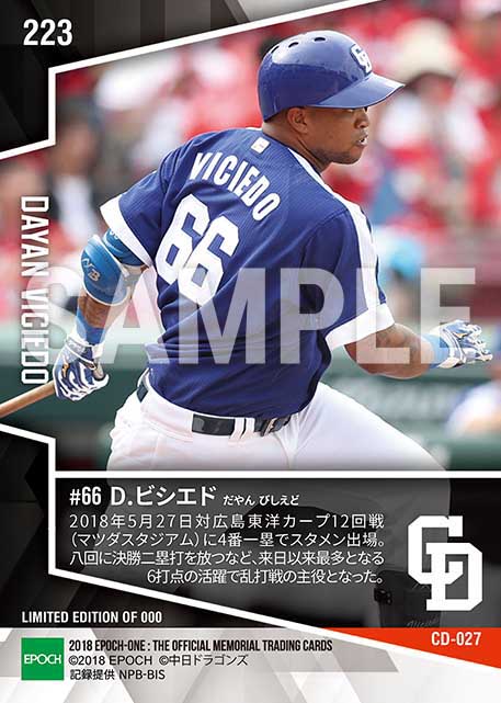 【ビシエド】決勝打を含む6打点の大暴れ（18.5.27）