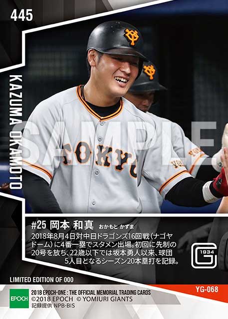 【岡本和真】20号到達（3安打猛打賞3打点）（18.8.4）