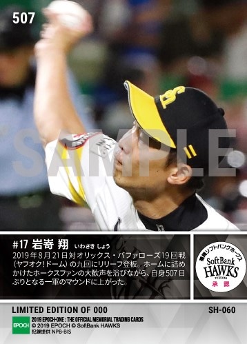 【岩嵜 翔】507日ぶり復帰登板（19.8.21）