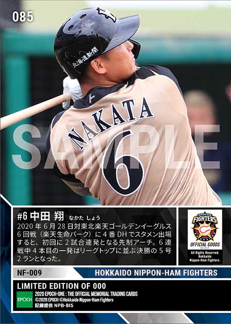 【中田 翔】2戦連発5号決勝弾（20.6.28）