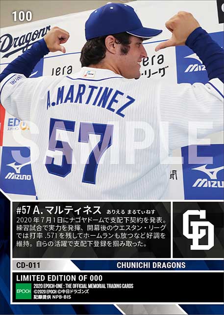 【A.マルティネス】支配下契約「チームの役に立てるような選手に」(20.7.1)