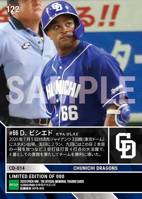 【ビシエド】2本塁打含む3安打4打点（20.7.5）