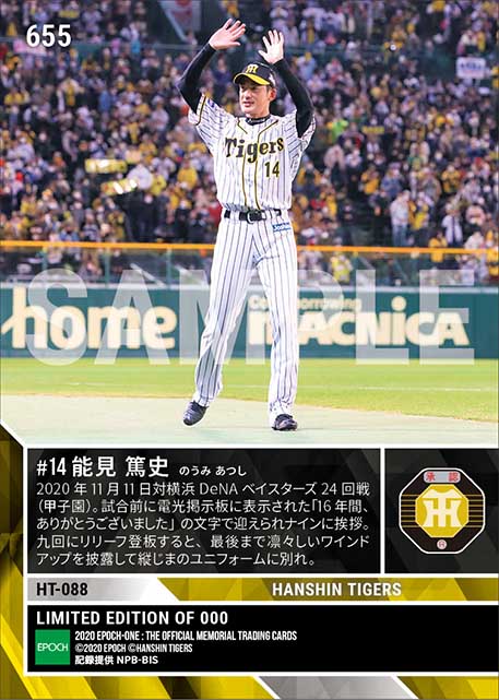 【能見篤史】タイガース最終登板(自身2度目のセーブで有終の美)(20.11.11)
