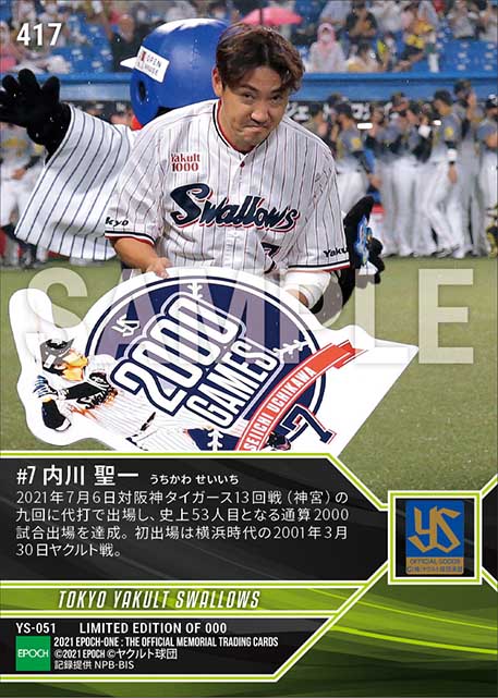 【内川聖一】通算2000試合出場（21.7.6）