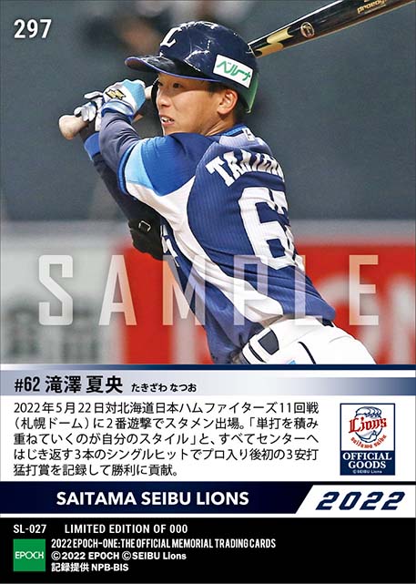 RC【滝澤夏央】単打、単打でプロ初猛打賞(22.5.22)