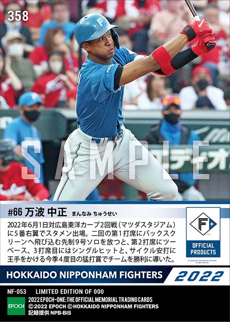 【万波中正】先制弾含む3安打猛打賞(22.6.1)