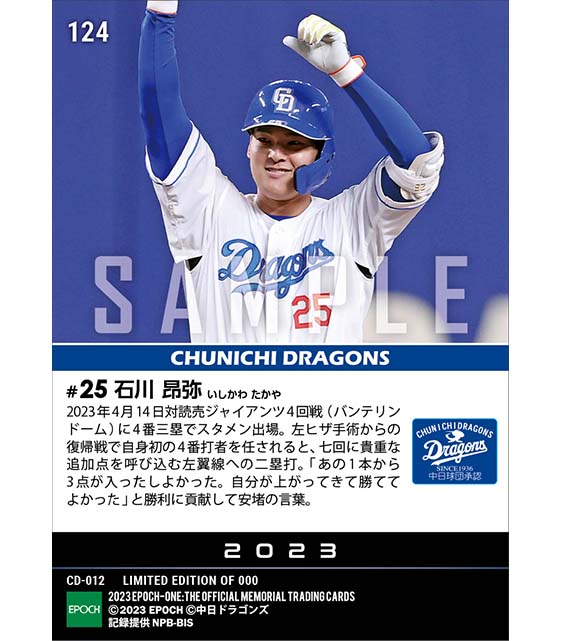 【石川昂弥】第111代ドラゴンズ4番打者誕生(23.4.14)