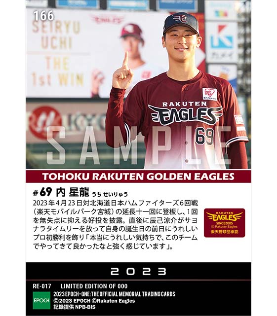 【内 星龍】プロ初勝利（23.4.23）