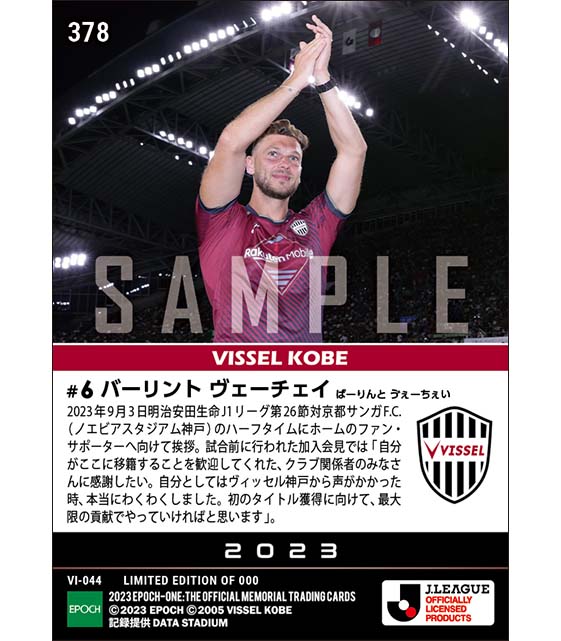 【バーリント ヴェーチェイ】ホームゲームのハーフタイムに挨拶(23.9.3)