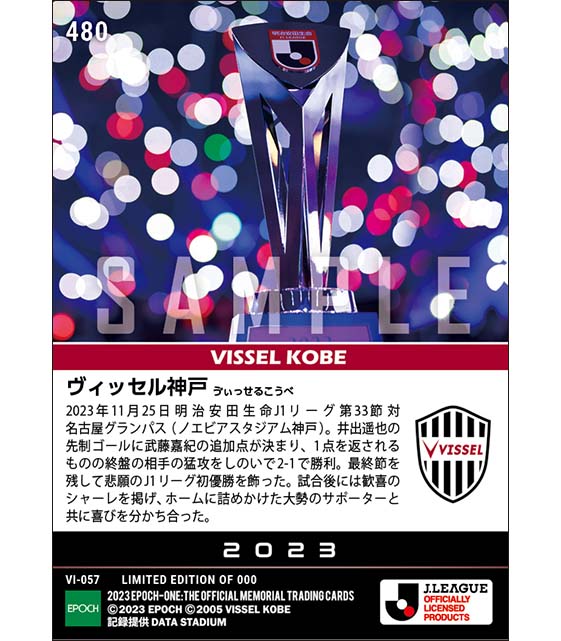 【ヴィッセル神戸】悲願のJ1リーグ初優勝(23.11.25)『A』