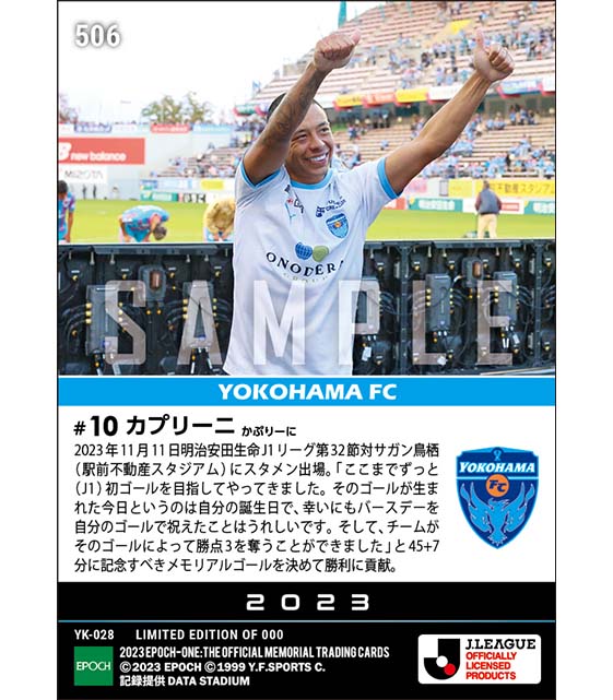 【カプリーニ】26歳の誕生日にJ1リーグ戦初ゴール（23.11.11）