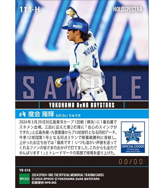 ※ホロスペクトラRC【度会隆輝】開幕戦でプロ初安打となるプロ初本塁打(24.3.29)