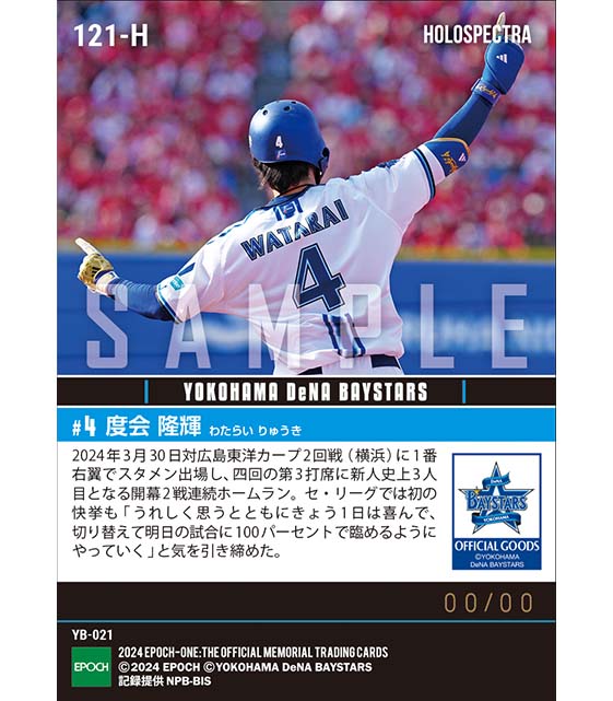 ※ホロスペクトラRC【度会隆輝】セ・リーグ新人史上初の開幕2試合連続ホームラン(24.3.30)
