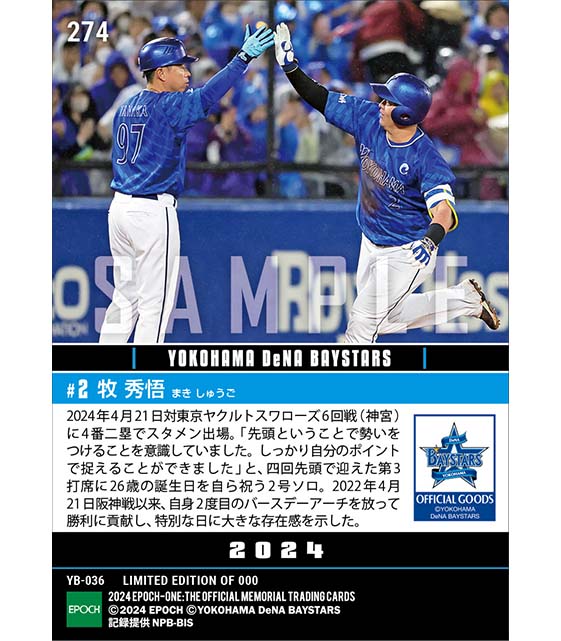 【牧 秀悟】26歳バースデーアーチ（24.4.21）