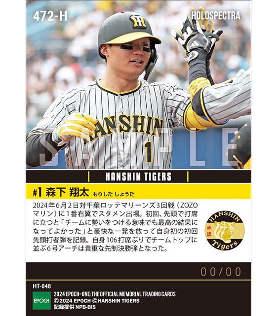 ※ホロスペクトラ【森下翔太】プロ初初回先頭打者ホームラン(24.6.2)