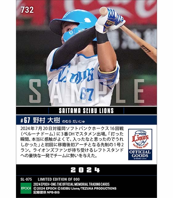 【野村大樹】古巣から移籍後初アーチ（24.7.20）