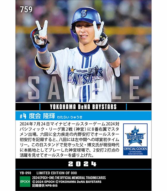 RC【度会隆輝】父の前でオールスター初安打＆初タイムリー「マイナビオールスターゲーム2024」（24.7.24）