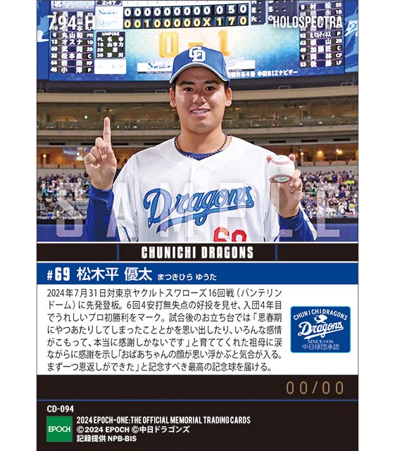 ※ホロスペクトラ 【松木平優太】万感のプロ初勝利(24.7.31)