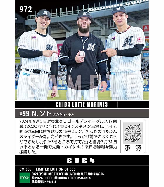 【ソト】完ぺき決勝弾で来日初勝利を強力援護（24.9.5）