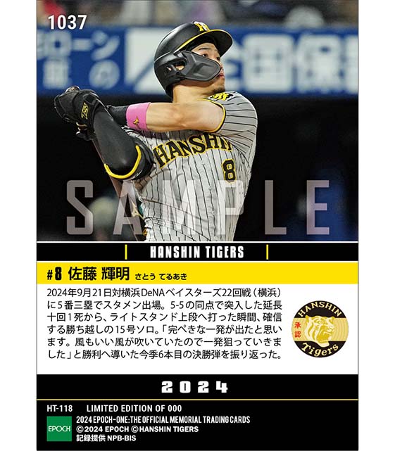 【佐藤輝明】打った瞬間確信の延長十回決勝弾（24.9.21）