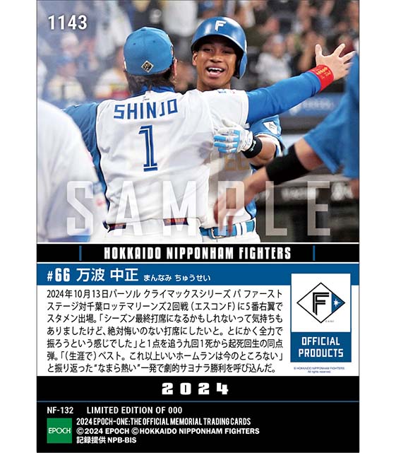 【万波中正】サヨナラ呼ぶ起死回生同点弾「2024 パーソル クライマックスシリーズ パ」(24.10.13)