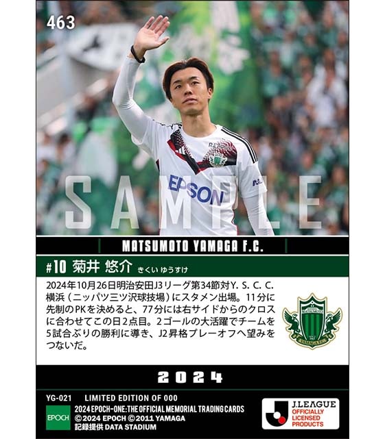 【菊井悠介】5試合ぶりの勝利に導く2ゴール（24.10.26）