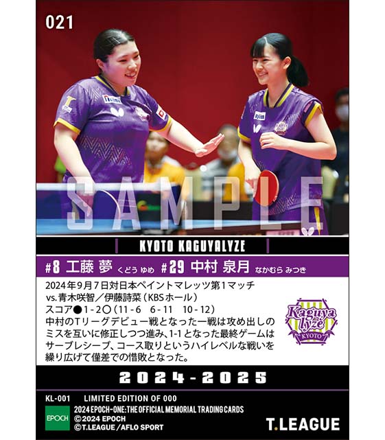 【工藤 夢／RC 中村泉月】ハイレベルな一戦は僅差での惜敗（24.9.7）