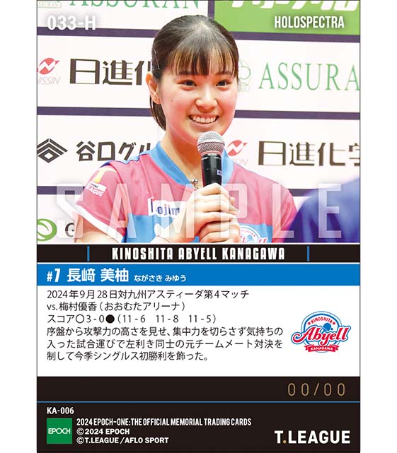 ※ホロスペクトラ 【長﨑美柚】今季シングルス初出場初勝利(24.9.28)