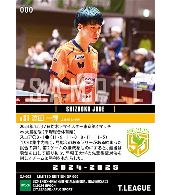 【濵田一輝】先輩後輩対決を制してチームに勝利をもたらす（24.12.7）