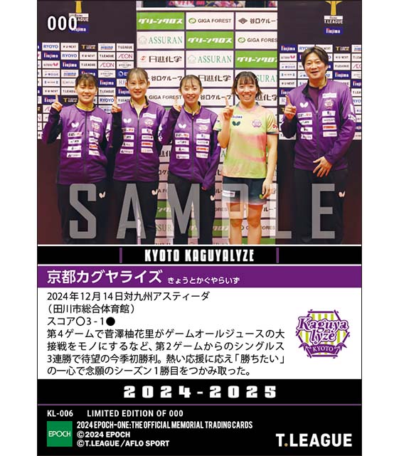 【京都カグヤライズ】笑顔あふれる待望の今季初勝利（24.12.14）