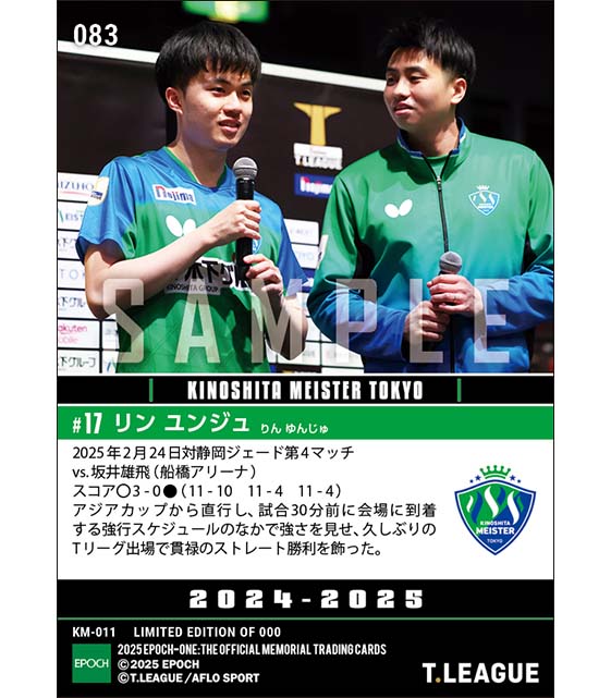 【リン ユンジュ】強行スケジュールのなか貫禄のストレート勝利（25.2.24）