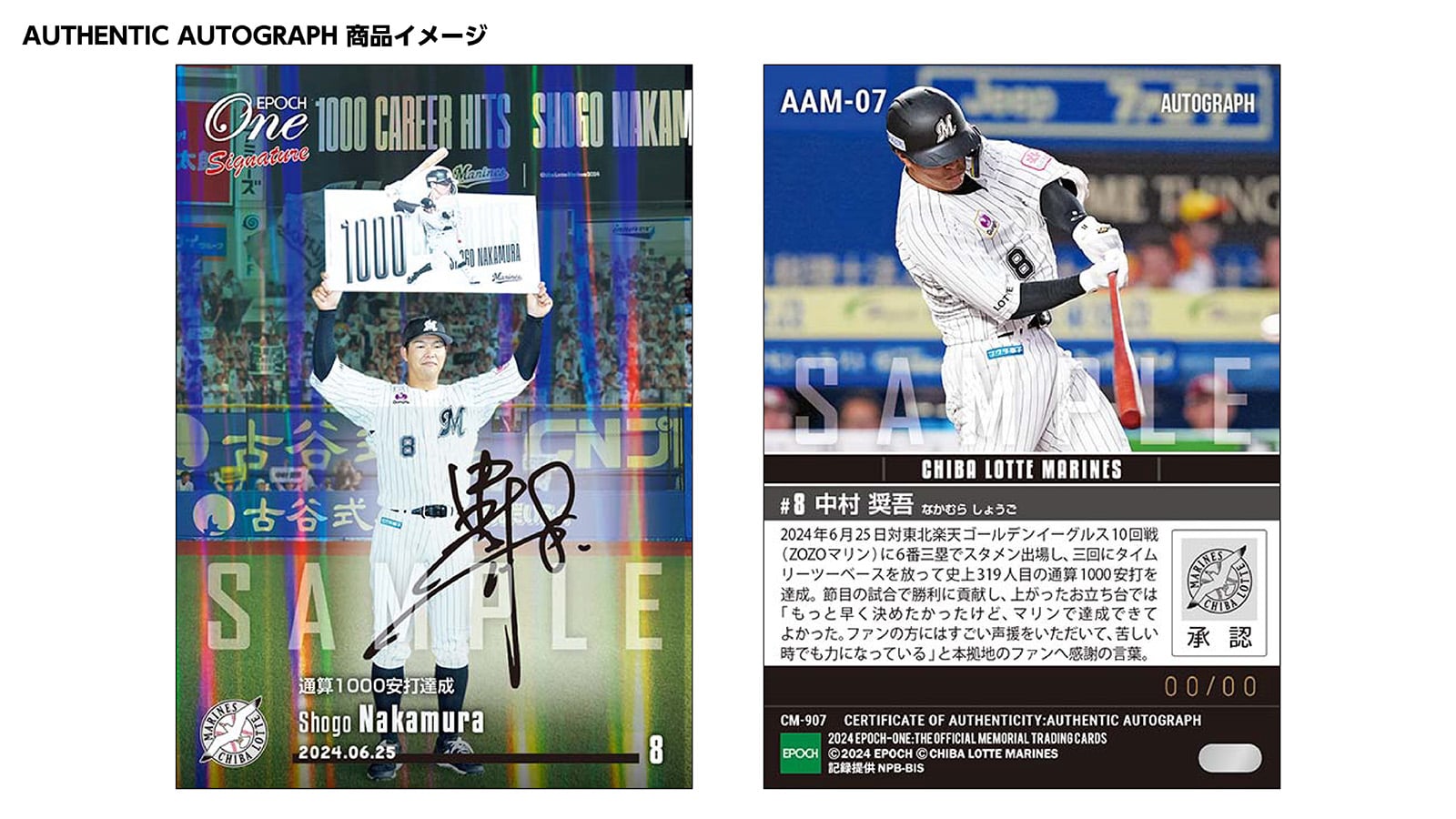 【18枚セット】≪千葉ロッテマリーンズ≫　シグネチャーセット2024