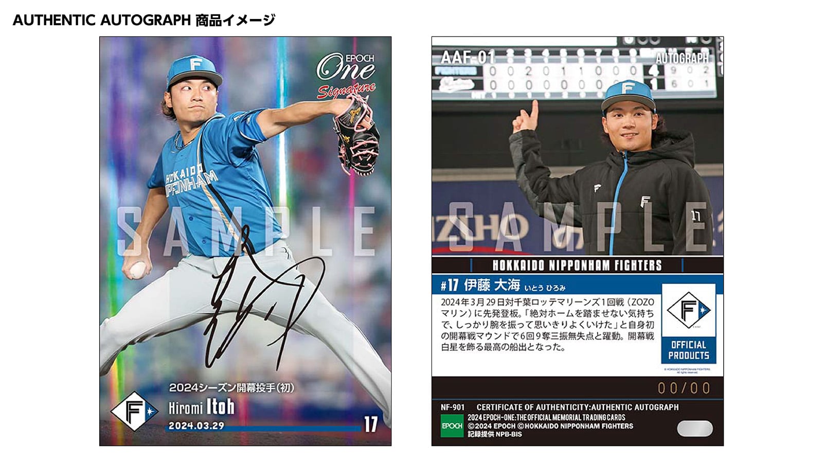 【20枚セット】≪北海道日本ハムファイターズ≫　シグネチャーセット2024