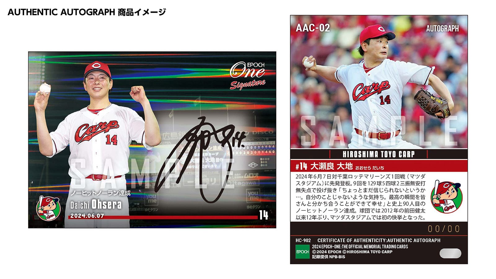 【18枚セット】≪広島東洋カープ≫ シグネチャーセット2024