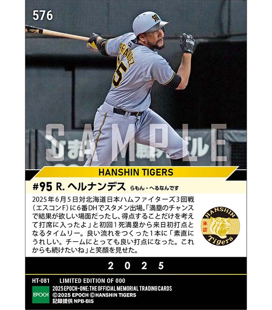 【ヘルナンデス】来日初打点となるタイムリー(25.6.5)