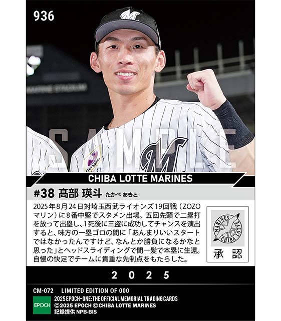 【髙部瑛斗】自慢の快足で二塁打→三盗→先制生還（25.8.24）