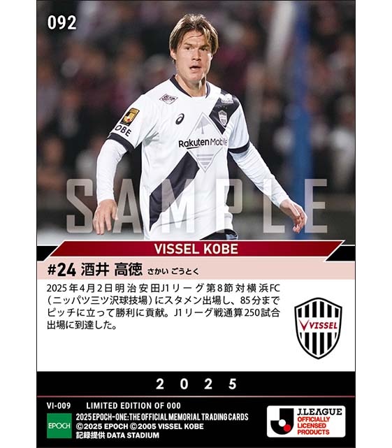 【酒井高徳】J1通算250試合出場(25.4.2)