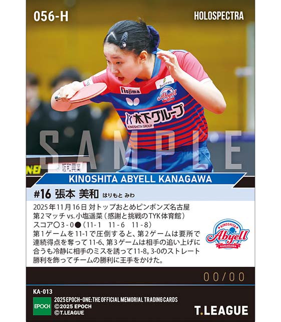 ※ホロスペクトラ 【張本美和】危なげなくストレート勝利(25.11.16)