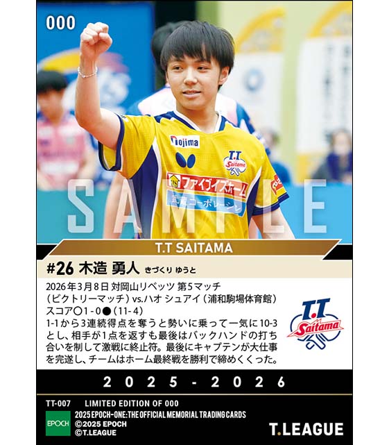 【木造勇人】キャプテンがビクトリーマッチで大仕事を完遂(26.3.8)