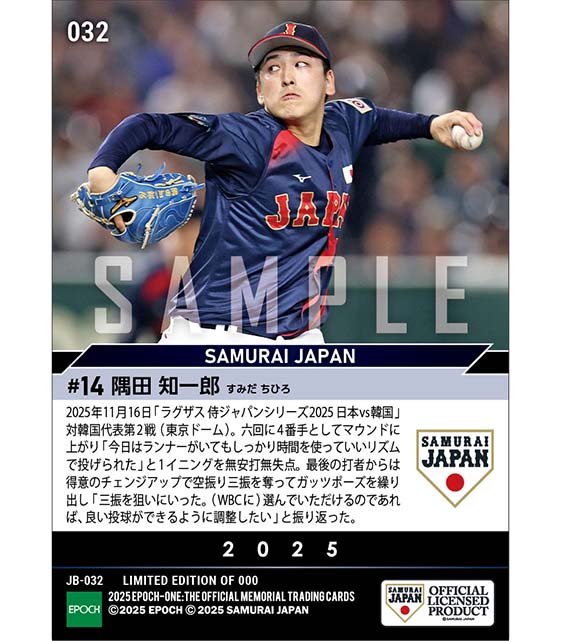 【隅田知一郎】持ち味を発揮して1回無失点（25.11.16）