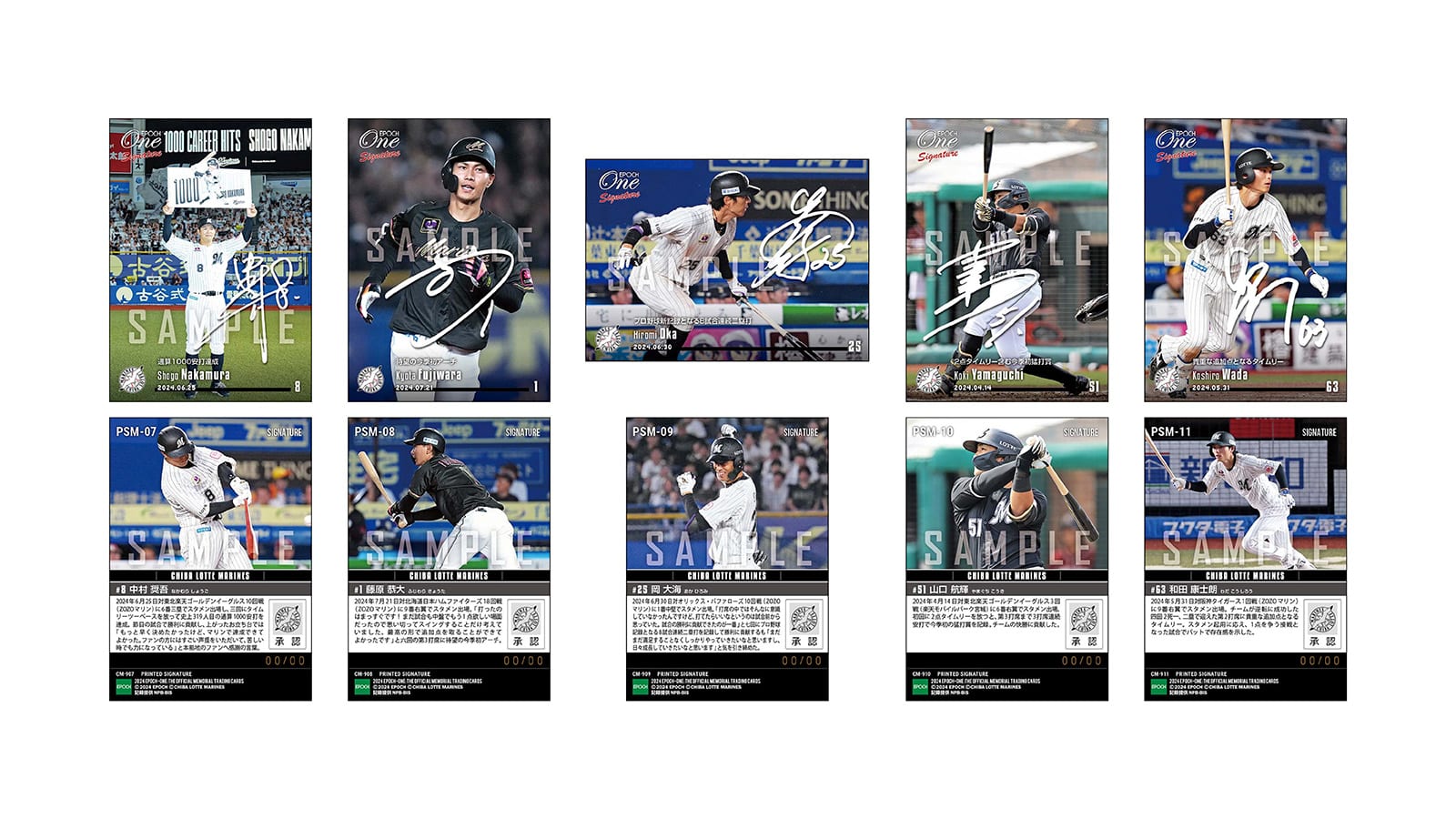 【18枚セット】≪千葉ロッテマリーンズ≫　シグネチャーセット2024