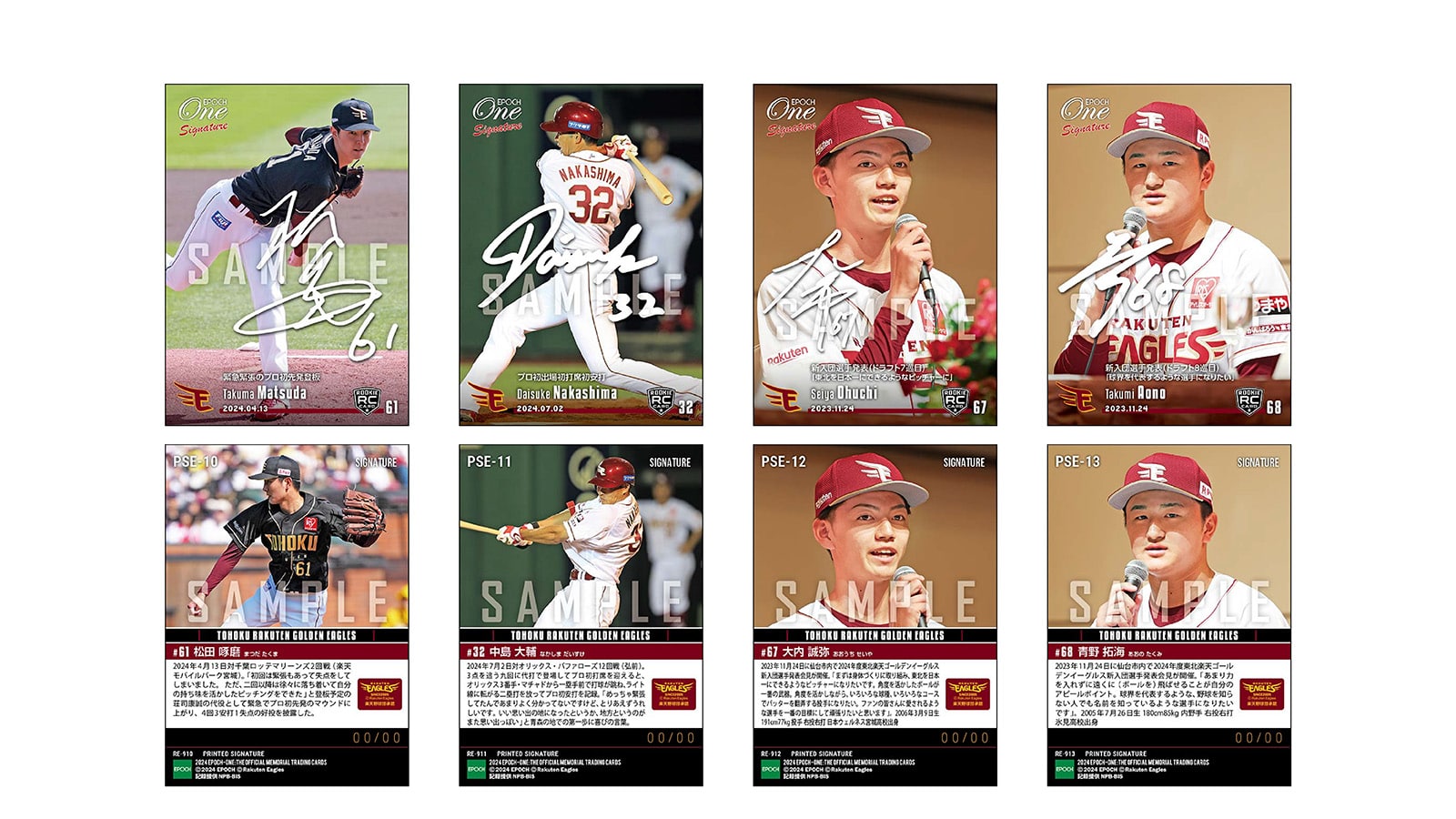 【15枚セット】≪東北楽天ゴールデンイーグルス≫　シグネチャーセット2024