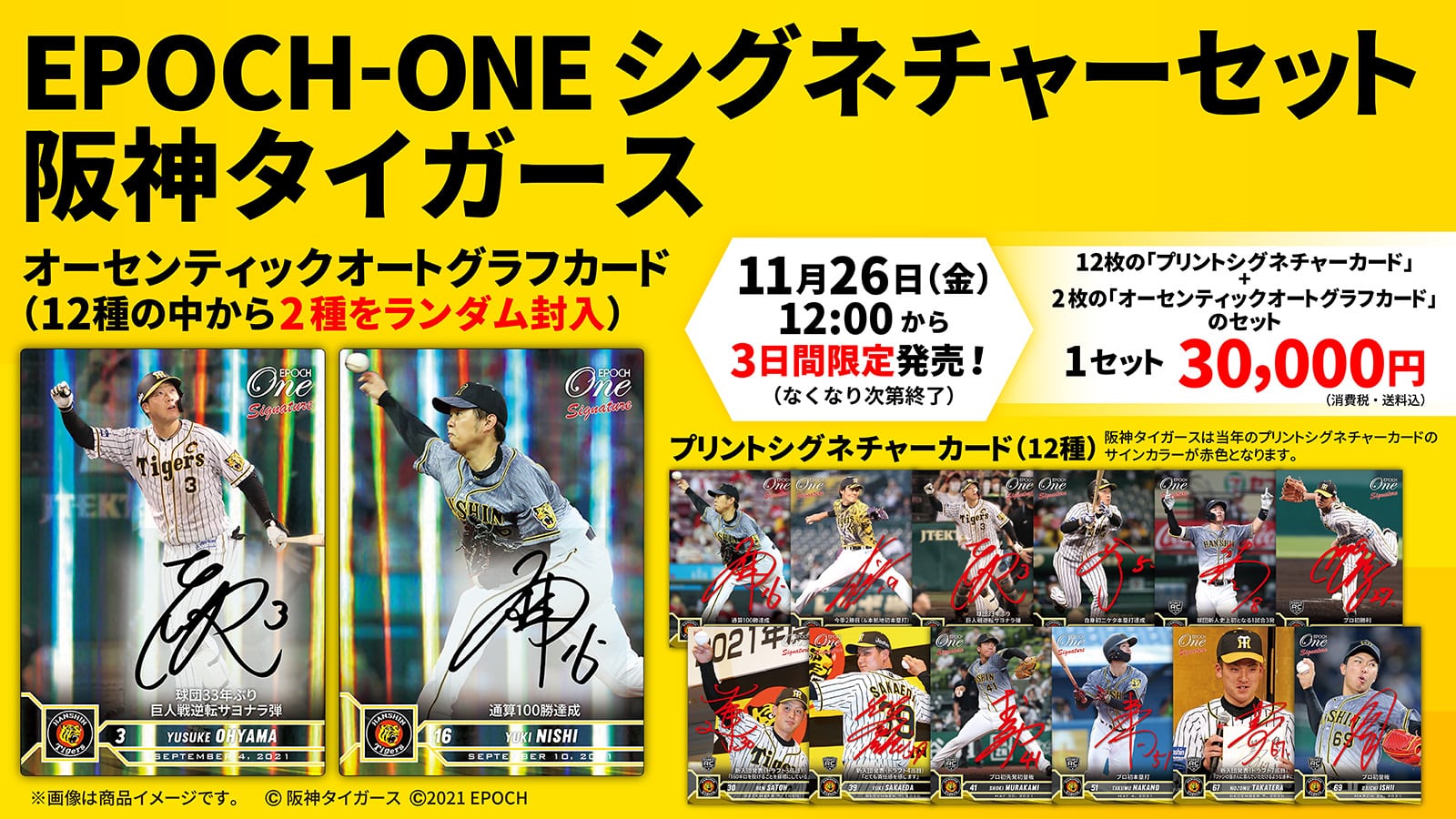 【14枚セット】≪阪神タイガース≫　シグネチャーセット