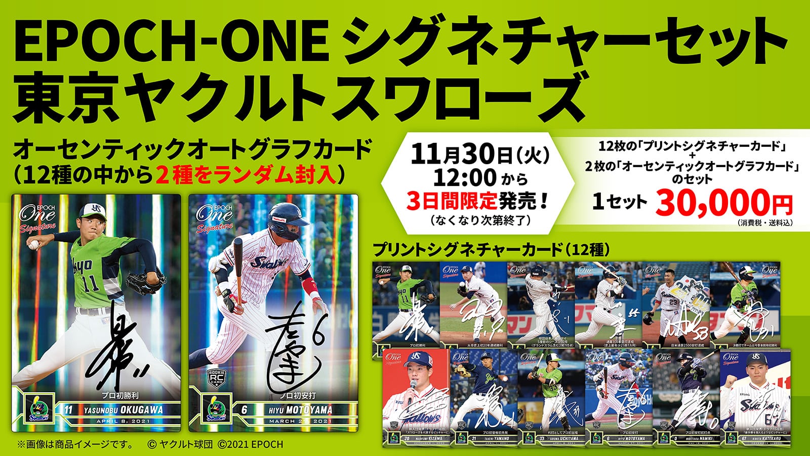 【14枚セット】≪東京ヤクルトスワローズ≫ シグネチャーセット