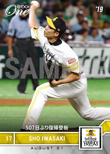 【岩嵜 翔】507日ぶり復帰登板（19.8.21）