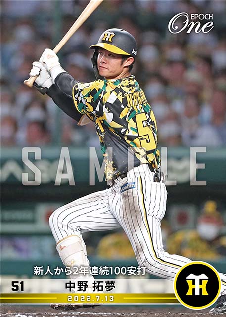 ※ホロスペクトラ【中野拓夢】新人から2年連続100安打（22.7.13）