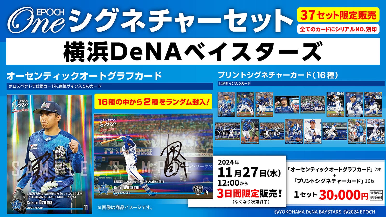 【18枚セット】≪横浜DeNAベイスターズ≫ シグネチャーセット2024