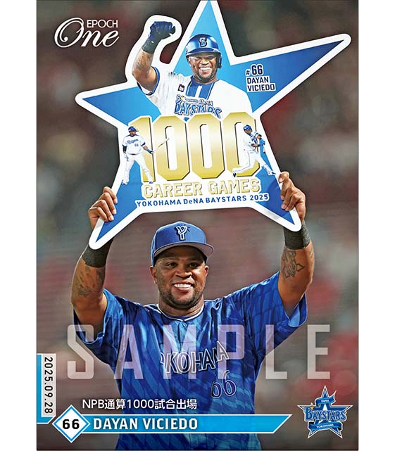 【ビシエド】NPB通算1000試合出場（25.9.28）